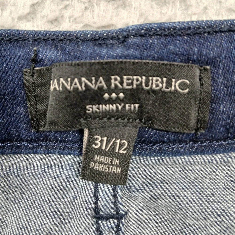 Banana Republic Women's Skinny Fit Jeans‎ Size 31/12 Dark Wash Stretch Denim